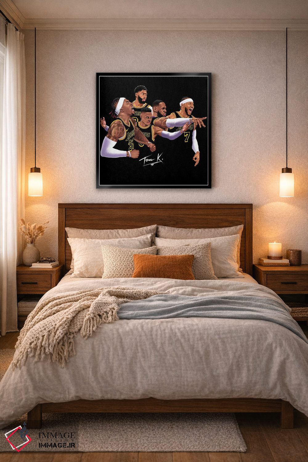 تابلو دکوراتیو نمایش لیکرز اثر تام کینگو - D6B