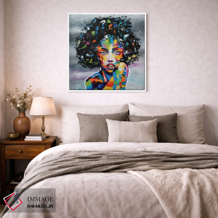 تابلو دکوراتیو دختر مرموز اثر کوپتسووا آرت - D2W