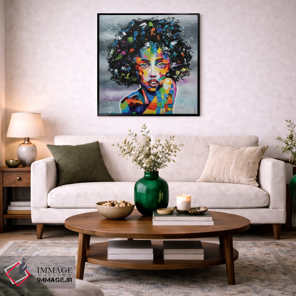 تابلو دکوراتیو دختر مرموز اثر کوپتسووا آرت - D3B