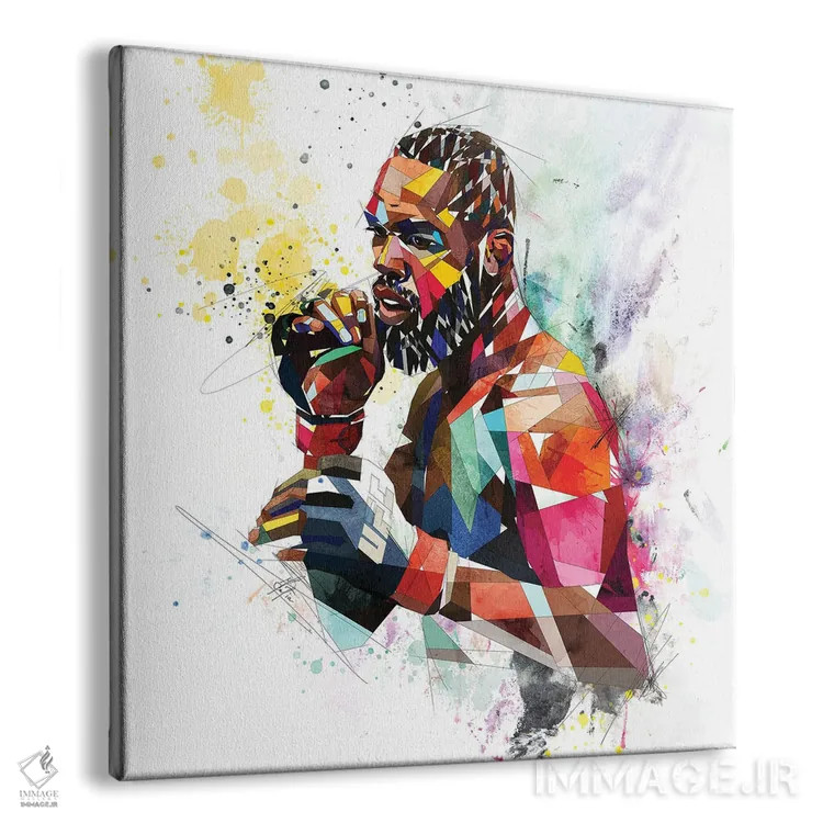 تابلو دکوراتیو جان جونز اثر کاتیا اسکای - نمای پرسپکتیو محصول