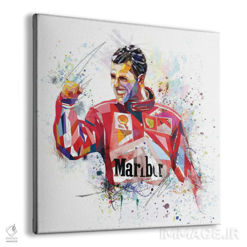 تابلو دکوراتیو مایکل شوماخر اثر کاتیا اسکای - نمای پرسپکتیو محصول