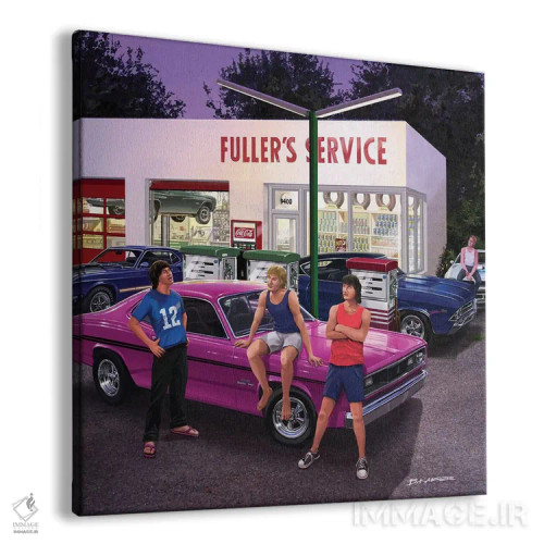 تابلو دکوراتیو زنده ماندن در دهه هفتاد میلادی اثر بروس کایزر - نمای پرسپکتیو محصول