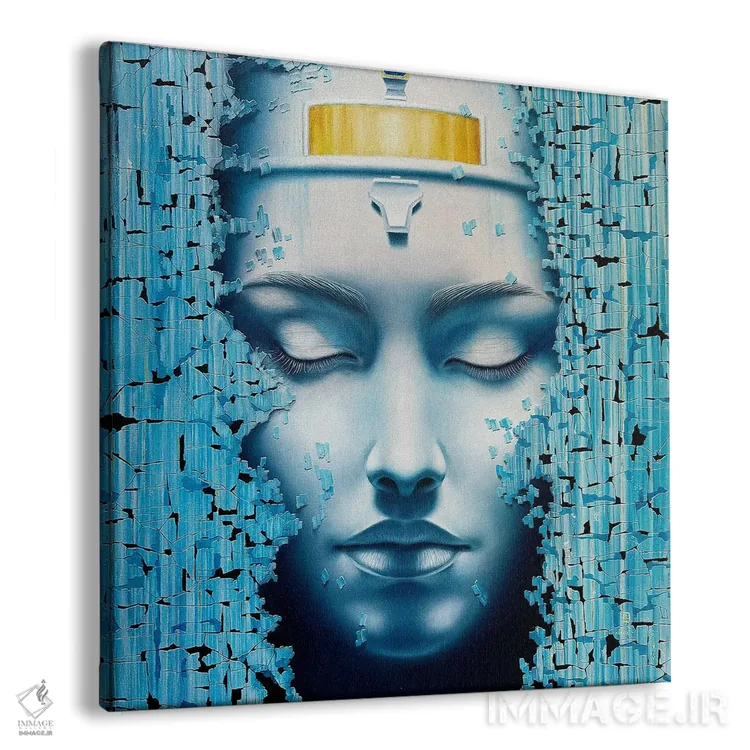 تابلو دکوراتیو رمزآلود اثر کرستنی - نمای پرسپکتیو محصول