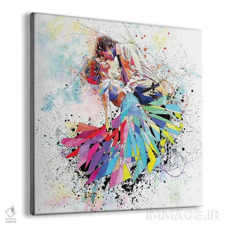 تابلو دکوراتیو ازدواج خوشبخت اثر کاتیا اسکای - نمای پرسپکتیو محصول