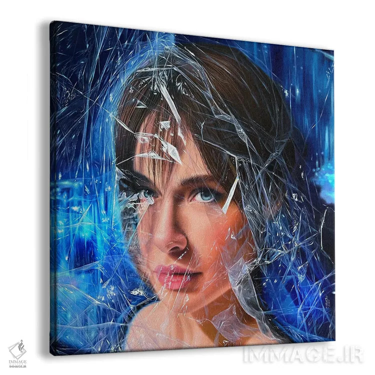 تابلو دکوراتیو جوانی اثر کرستنی - نمای پرسپکتیو محصول