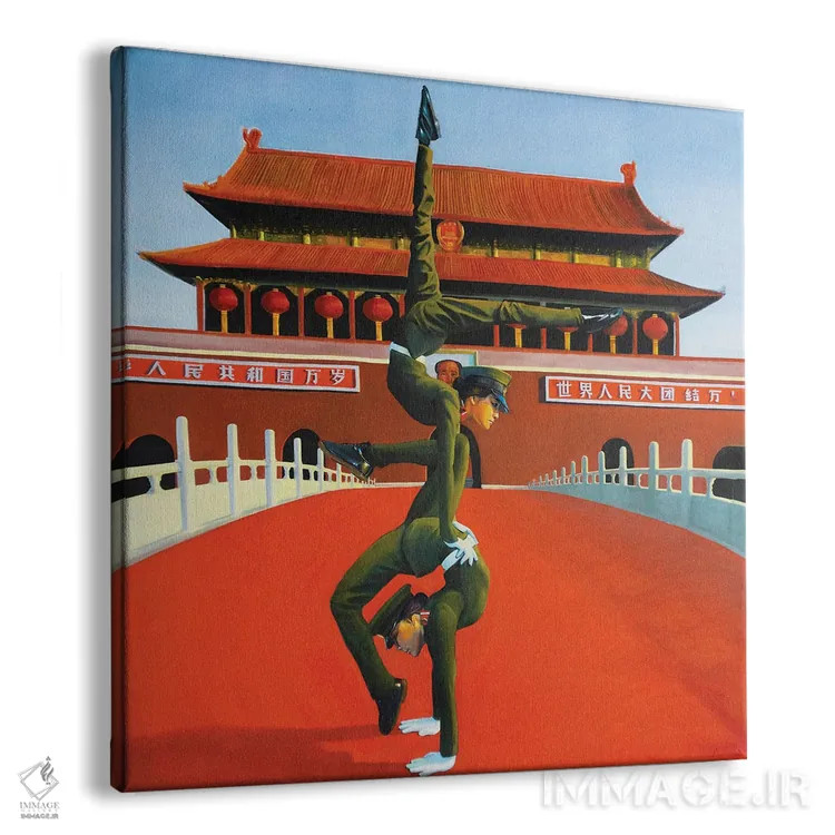 تابلو دکوراتیو نگهبانی دروازه صلح آسمانی اثر کاترین الکسه - نمای پرسپکتیو محصول