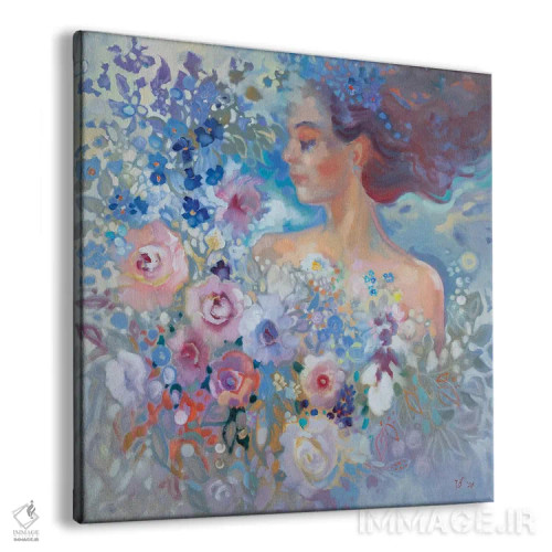 تابلو دکوراتیو پری گل های رز اثر کاتارینا والوا - نمای پرسپکتیو محصول