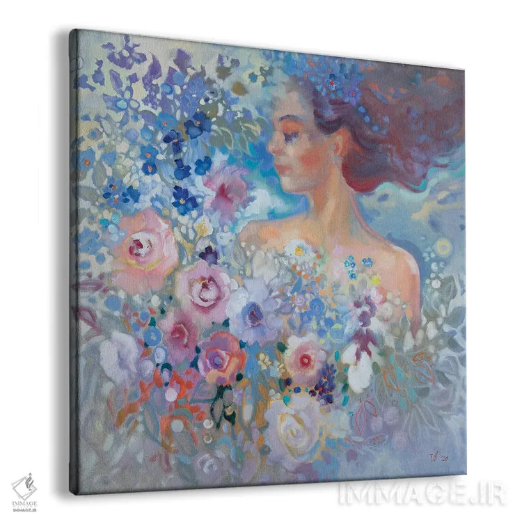 تابلو دکوراتیو پری گل های رز اثر کاتارینا والوا - نمای پرسپکتیو محصول