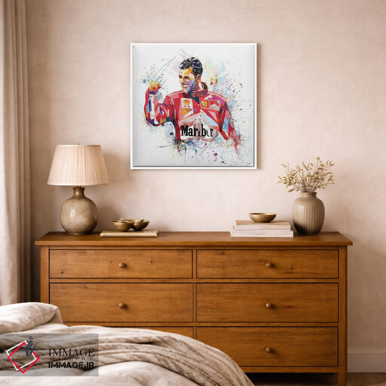 تابلو دکوراتیو مایکل شوماخر اثر کاتیا اسکای - D1W