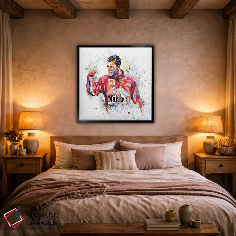 تابلو دکوراتیو مایکل شوماخر اثر کاتیا اسکای - D3B