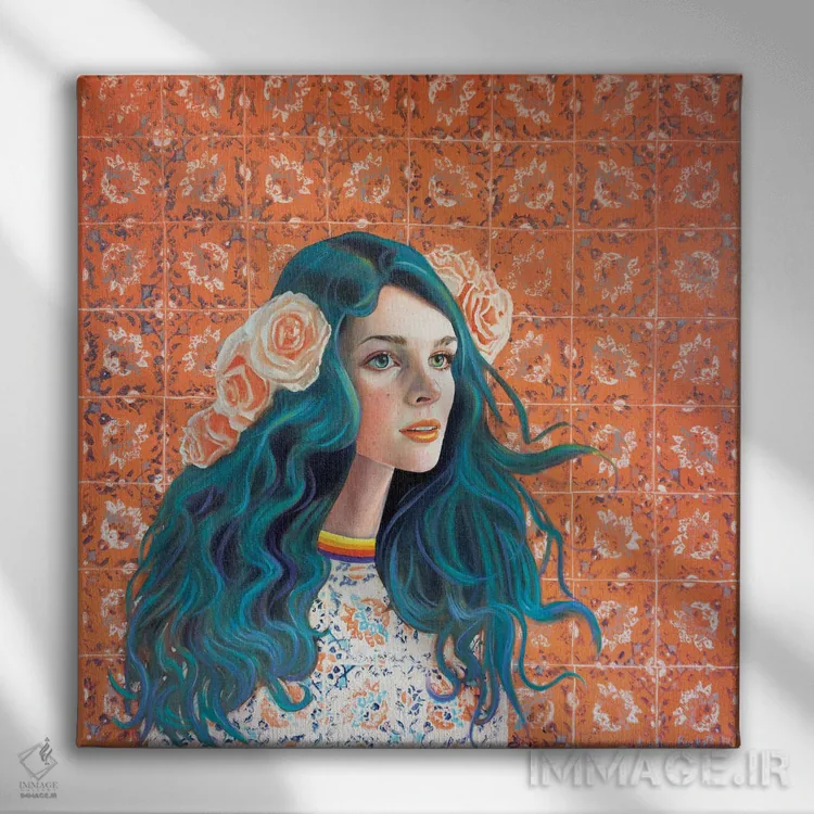 تابلو دکوراتیو الکس اثر کاترین الکسه - نمای روبهرو روی دیوار