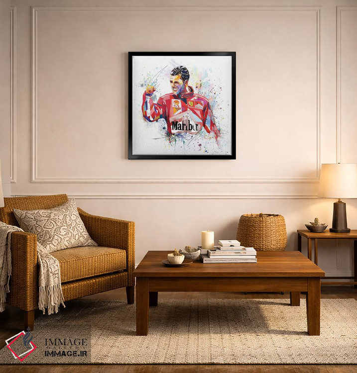 تابلو دکوراتیو مایکل شوماخر اثر کاتیا اسکای - D5B