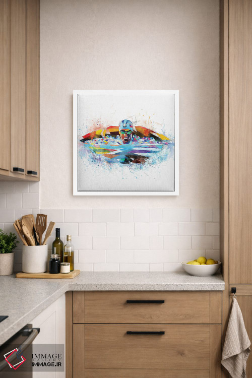 تابلو دکوراتیو مایکل فلپس اثر کاتیا اسکای - D4W