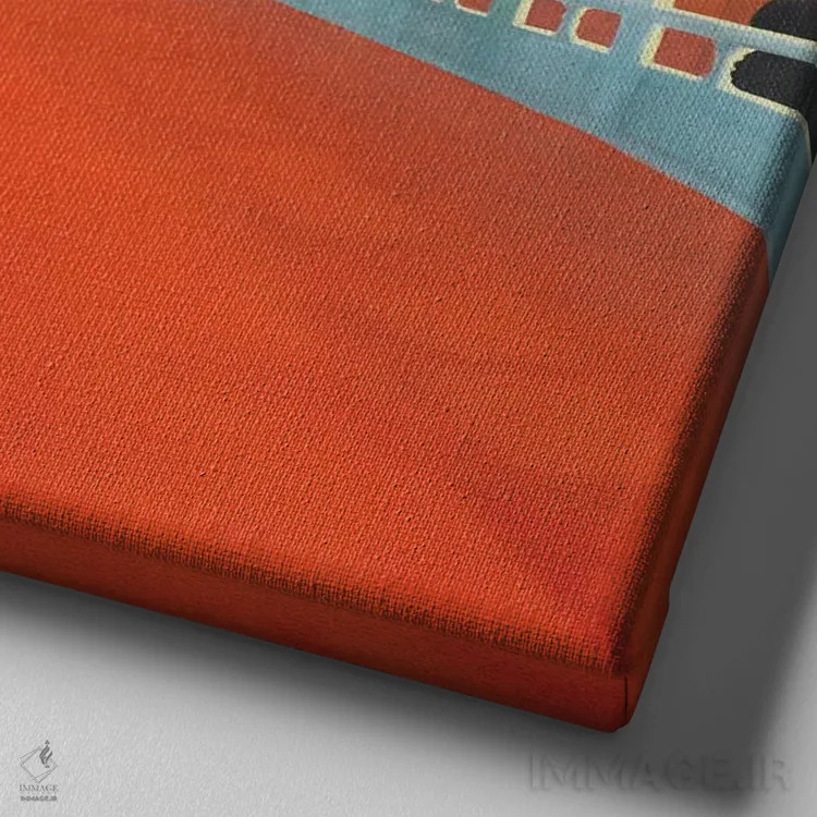 تابلو دکوراتیو نگهبانی دروازه صلح آسمانی اثر کاترین الکسه - نمای نزدیک بافت بوم