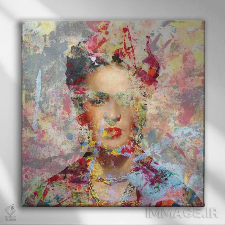 تابلو دکوراتیو فریدا کالو ۶ اثر کارین ورمیر - نمای روبهرو روی دیوار