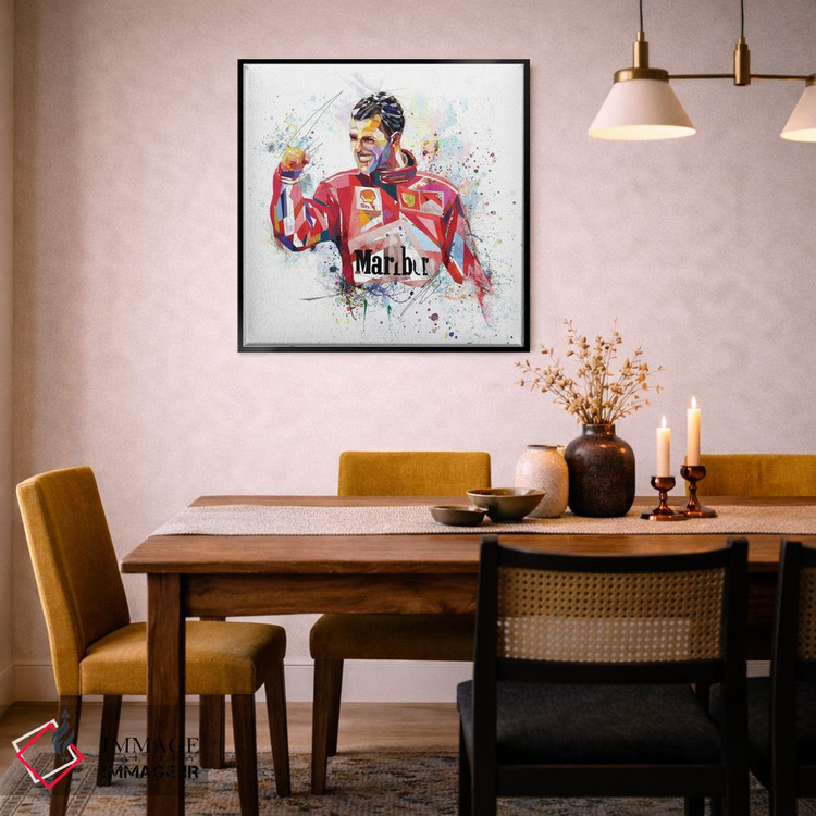 تابلو دکوراتیو مایکل شوماخر اثر کاتیا اسکای - D6B