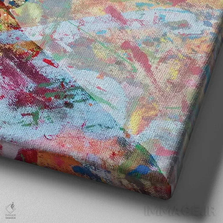 تابلو دکوراتیو فریدا کالو ۶ اثر کارین ورمیر - نمای نزدیک بافت بوم