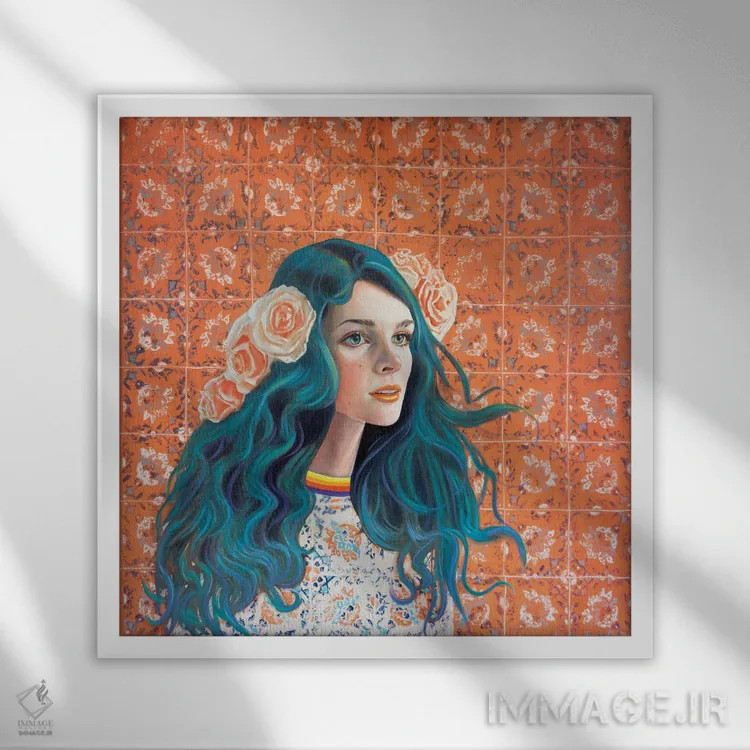 تابلو دکوراتیو الکس اثر کاترین الکسه - نمای قابدار سفید