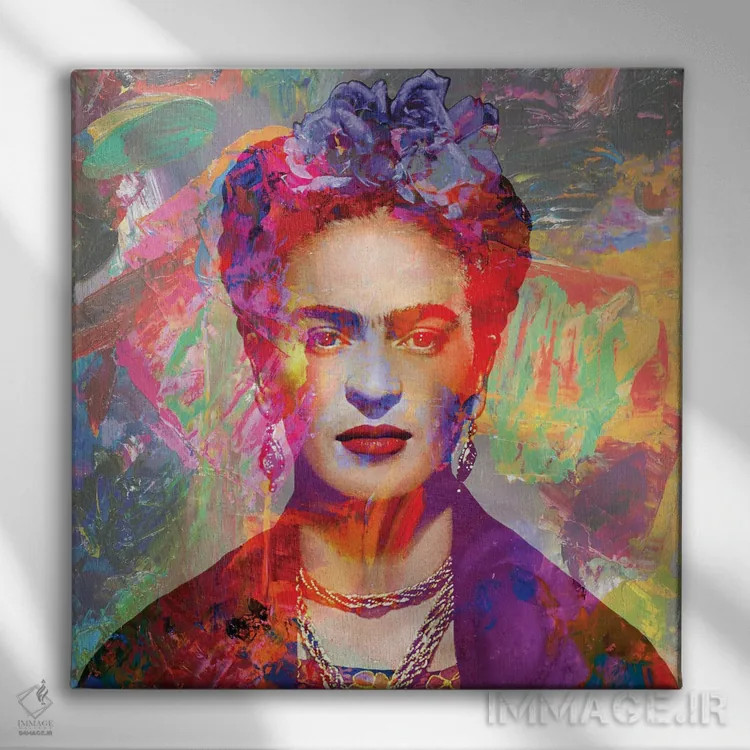 تابلو دکوراتیو فریدا کالو ۵ اثر کارین ورمیر - نمای روبهرو روی دیوار