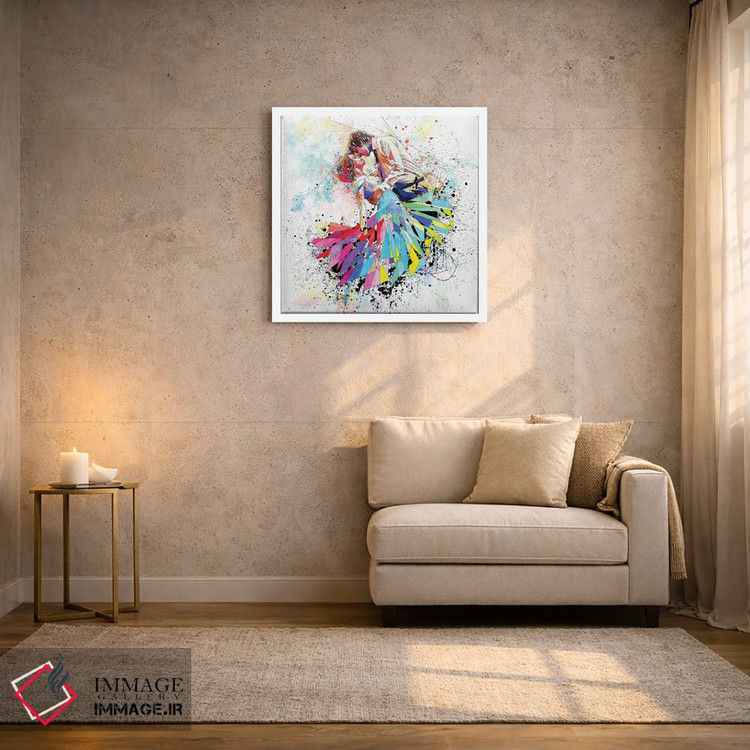 تابلو دکوراتیو ازدواج خوشبخت اثر کاتیا اسکای - D1W