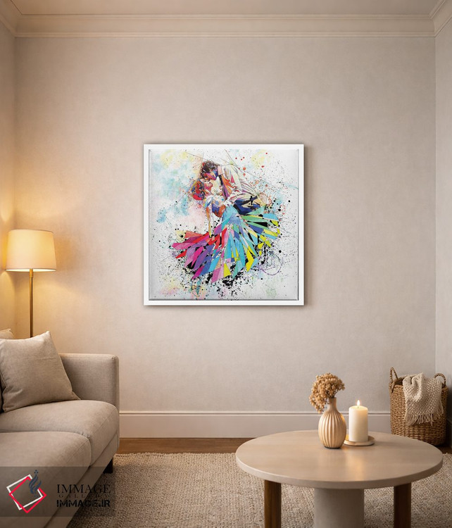 تابلو دکوراتیو ازدواج خوشبخت اثر کاتیا اسکای - D3W