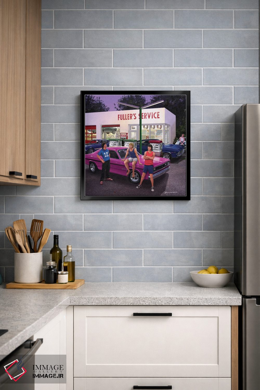 تابلو دکوراتیو زنده ماندن در دهه هفتاد میلادی اثر بروس کایزر - D6B