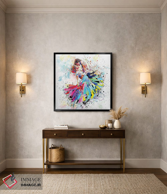 تابلو دکوراتیو ازدواج خوشبخت اثر کاتیا اسکای - D4B