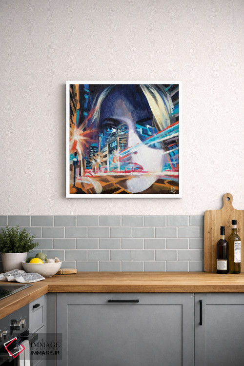 تابلو دکوراتیو حرکت نئونی اثر کاترینا بورتسووا - D2W