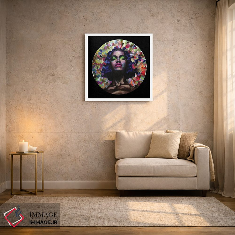 تابلو دکوراتیو دختر در آینه اثر کاترینا بورتسووا - D1W