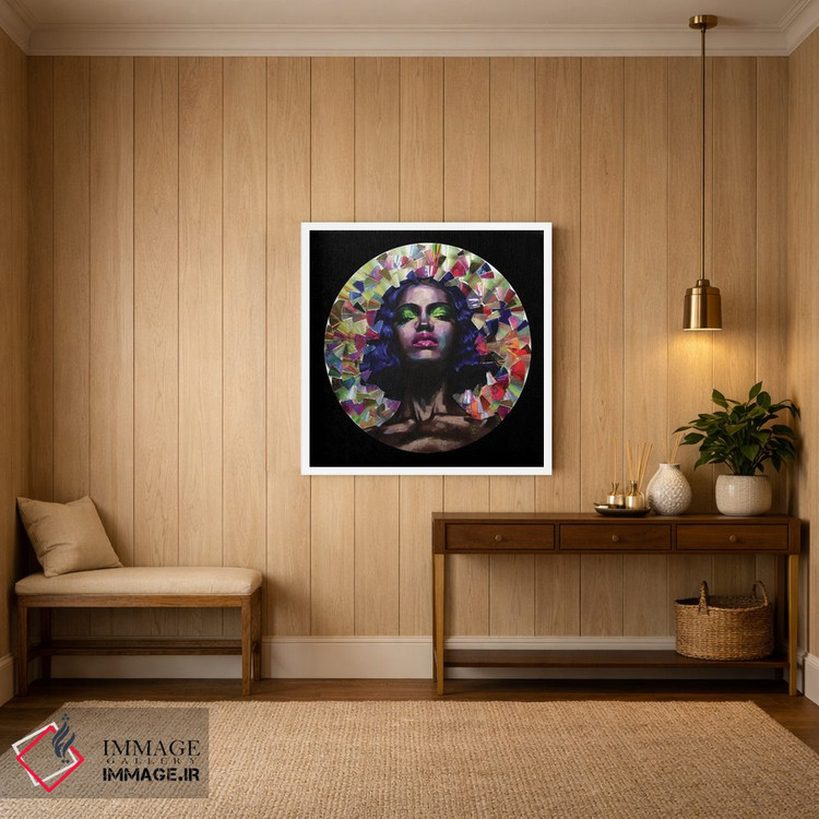 تابلو دکوراتیو دختر در آینه اثر کاترینا بورتسووا - D3W