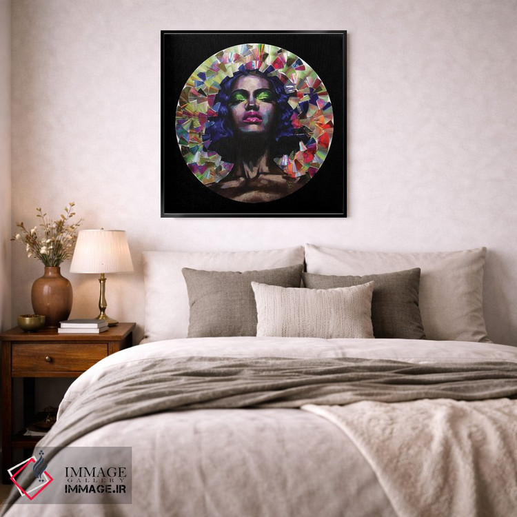 تابلو دکوراتیو دختر در آینه اثر کاترینا بورتسووا - D4B