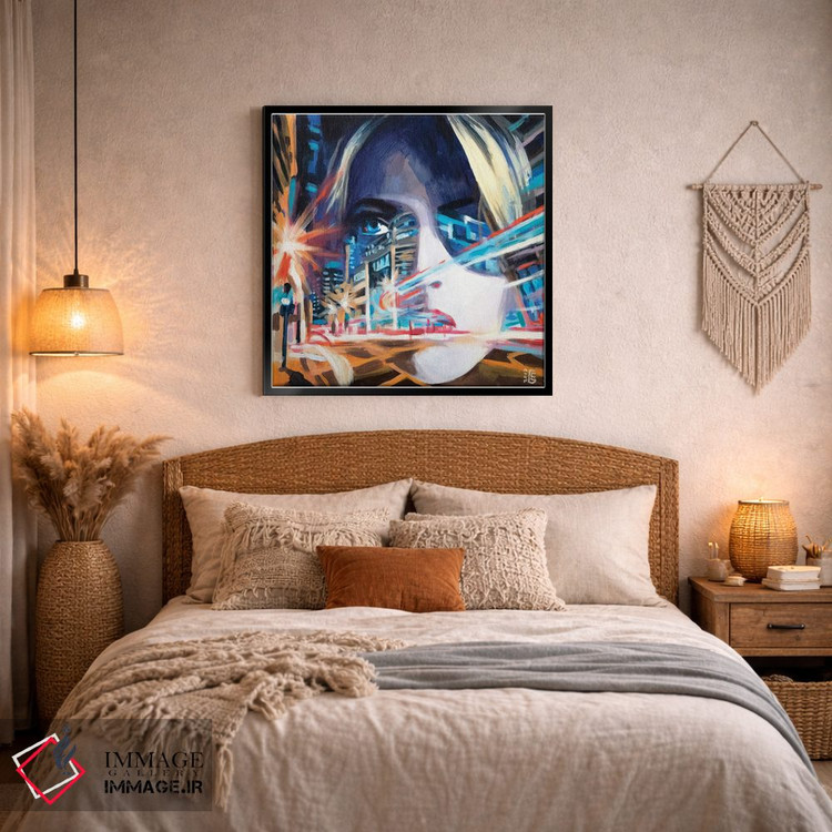 تابلو دکوراتیو حرکت نئونی اثر کاترینا بورتسووا - D3B