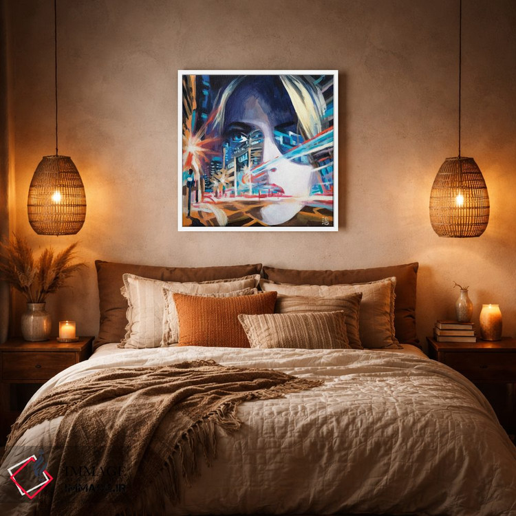 تابلو دکوراتیو حرکت نئونی اثر کاترینا بورتسووا - D4W