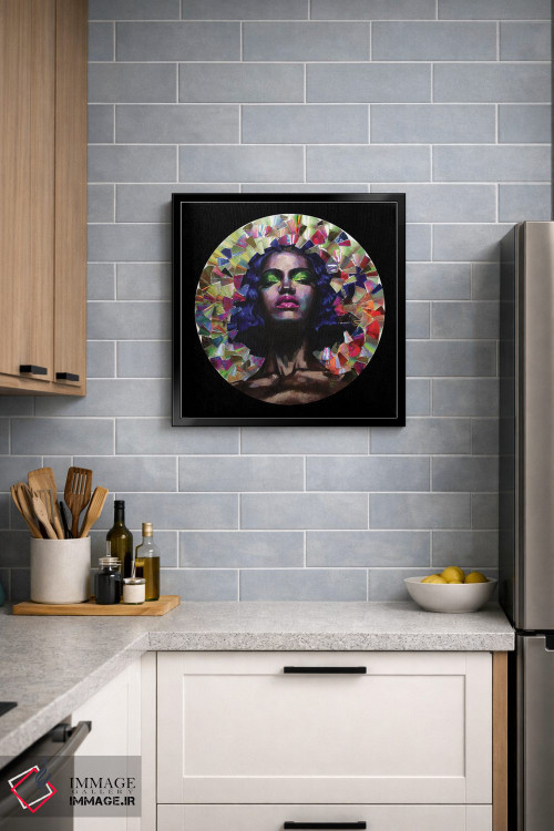 تابلو دکوراتیو دختر در آینه اثر کاترینا بورتسووا - D5B