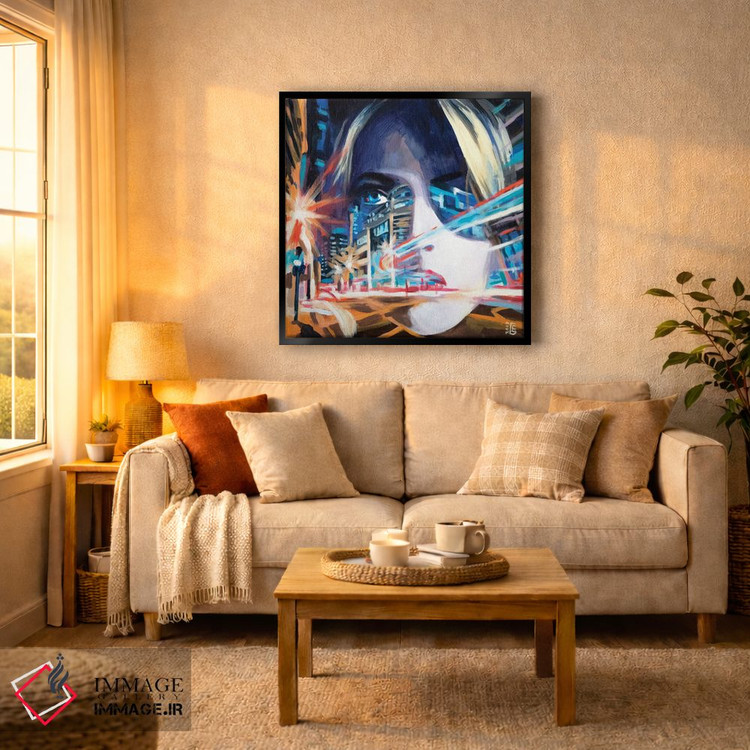تابلو دکوراتیو حرکت نئونی اثر کاترینا بورتسووا - D6B