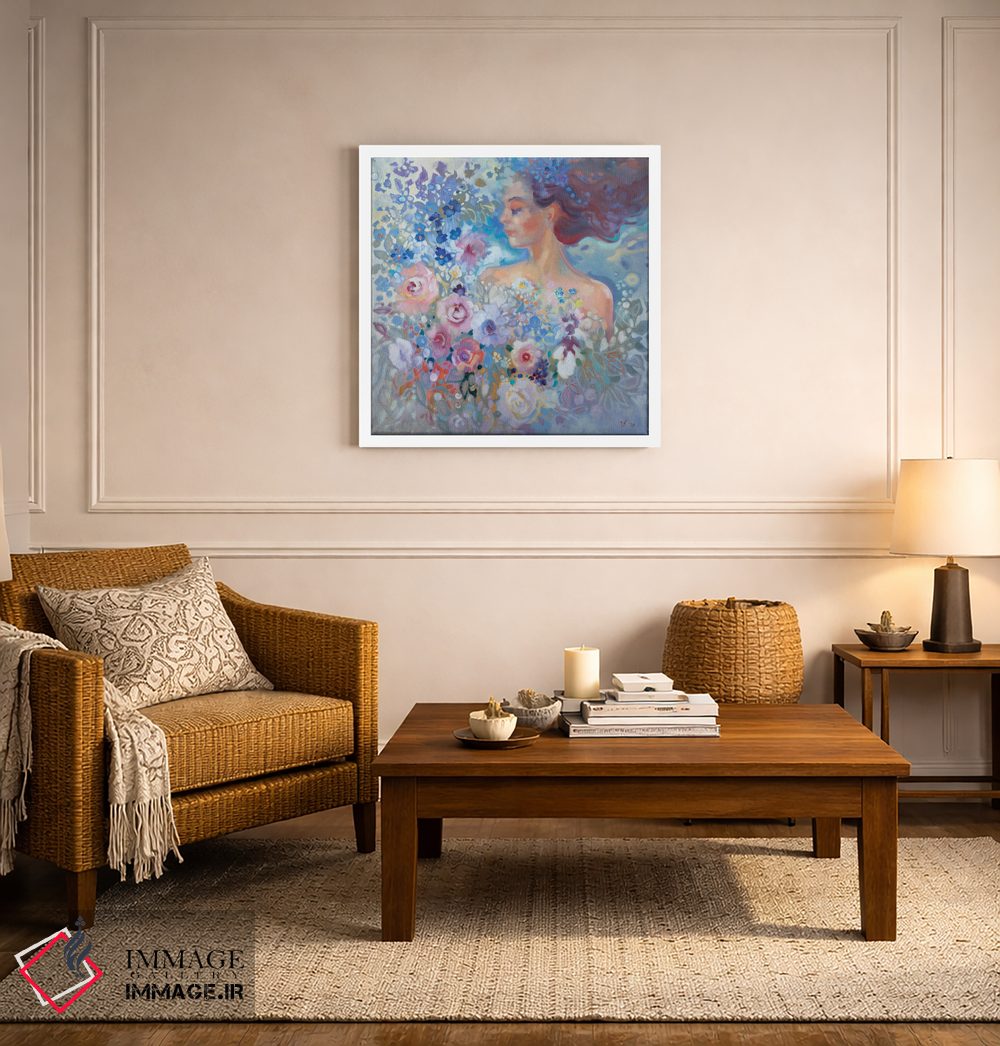 تابلو دکوراتیو پری گل های رز اثر کاتارینا والوا - D4W