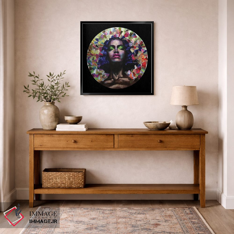 تابلو دکوراتیو دختر در آینه اثر کاترینا بورتسووا - D6B