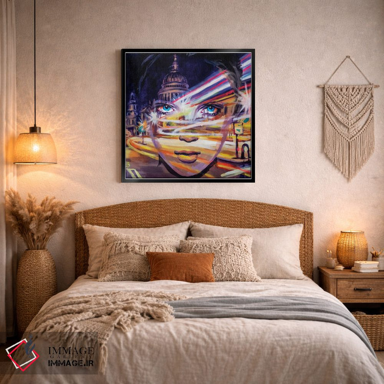 تابلو دکوراتیو نور شهر اثر کاترینا بورتسووا - D4B