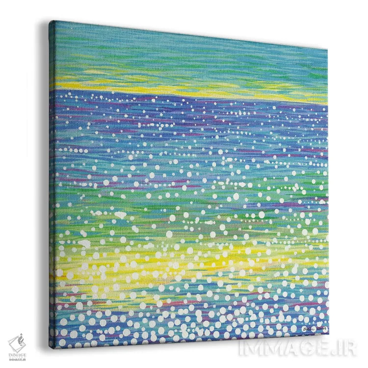 تابلو انتزاعی منظره دریایی شماره ۱۲ اثر کیرستین وود - نمای پرسپکتیو محصول