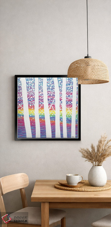 تابلو مینیمال جنگل شماره ۱ اثر کیرستین وود - D6B