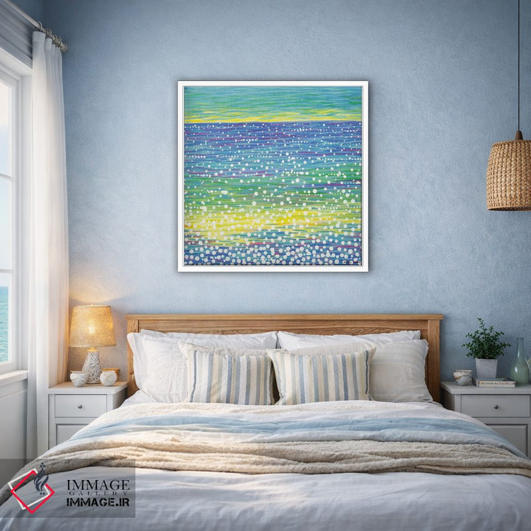 تابلو انتزاعی منظره دریایی شماره ۱۲ اثر کیرستین وود - D1W