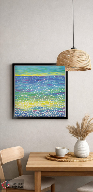 تابلو انتزاعی منظره دریایی شماره ۱۲ اثر کیرستین وود - D3B