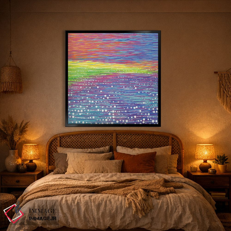 تابلو انتزاعی منظره دریایی شماره ۹ اثر کیرستین وود - D1B