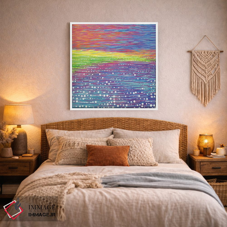 تابلو انتزاعی منظره دریایی شماره ۹ اثر کیرستین وود - D2W