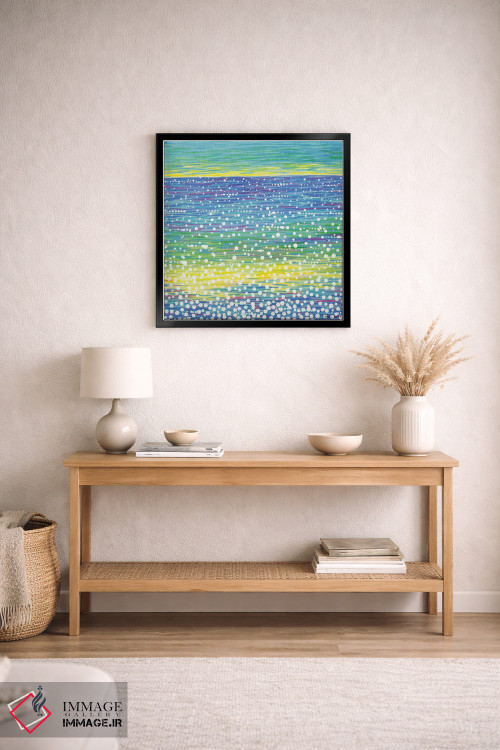 تابلو انتزاعی منظره دریایی شماره ۱۲ اثر کیرستین وود - D4B