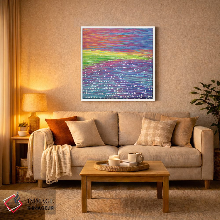 تابلو انتزاعی منظره دریایی شماره ۹ اثر کیرستین وود - D3W