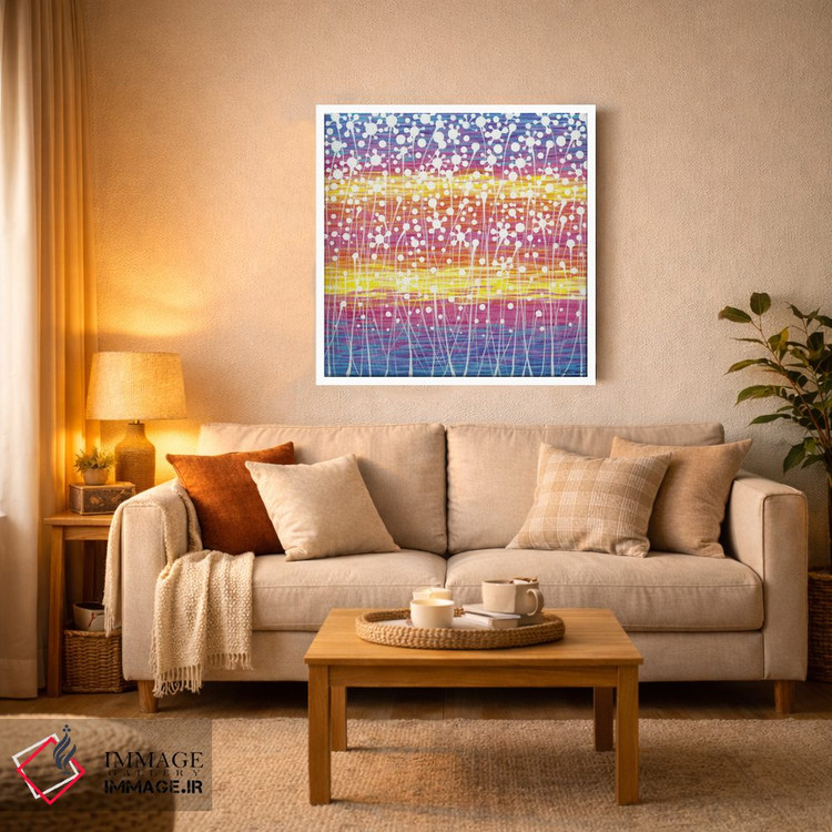 تابلو مینیمال گل های وحشی اثر کیرستین وود - D2W