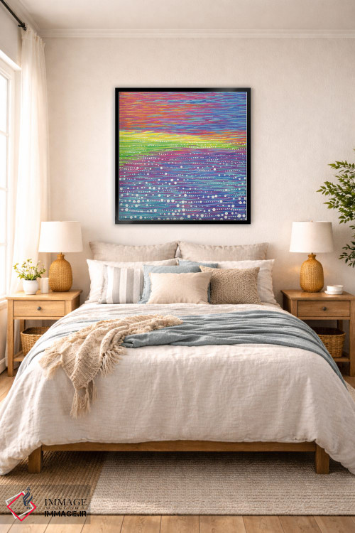 تابلو انتزاعی منظره دریایی شماره ۹ اثر کیرستین وود - D6B