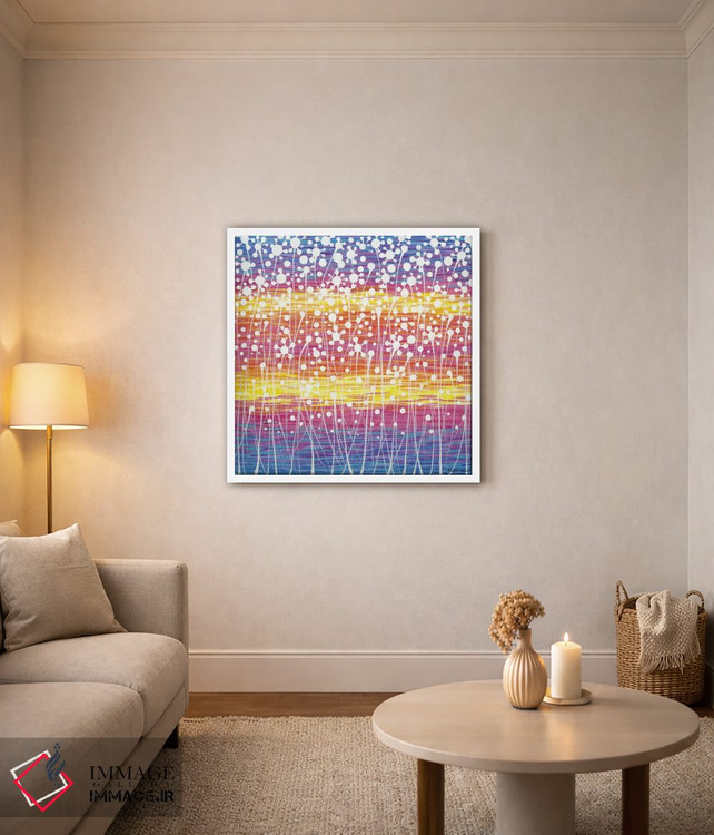 تابلو مینیمال گل های وحشی اثر کیرستین وود - D3W