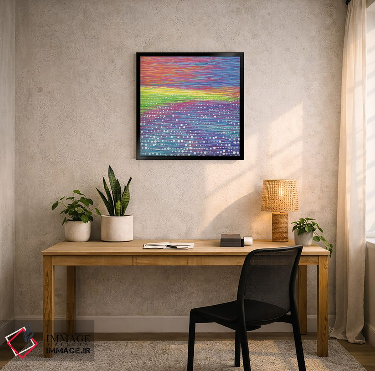 تابلو انتزاعی منظره دریایی شماره ۹ اثر کیرستین وود - D5B